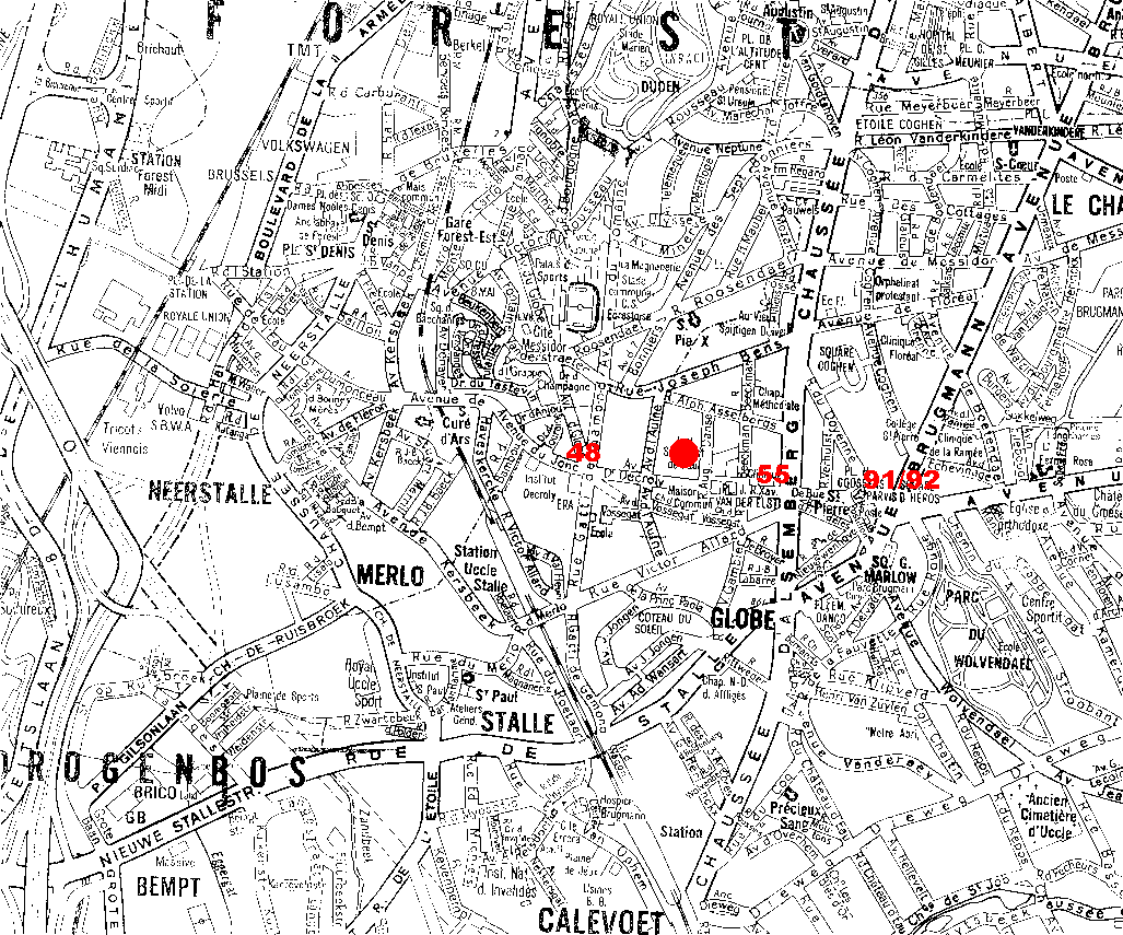 Plan du quartier